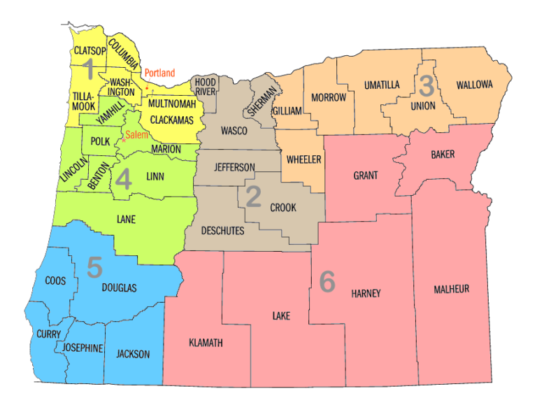 Oregon Districts Clackamas County Oregon Ares 3276